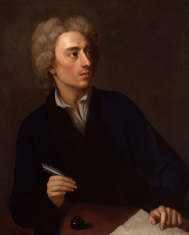 Alexander Pope, by Michael Dahl, around 1727 (National Portrait Gallery, London)